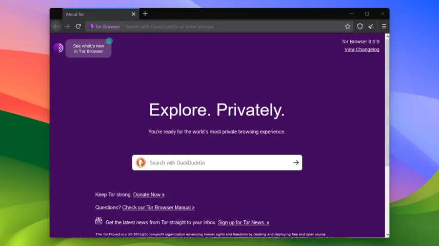 토르 브라우저 - Tor Browser Screenshot 01